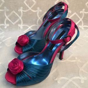 Chinese Laundry Pink & Turquoise Platform Heel